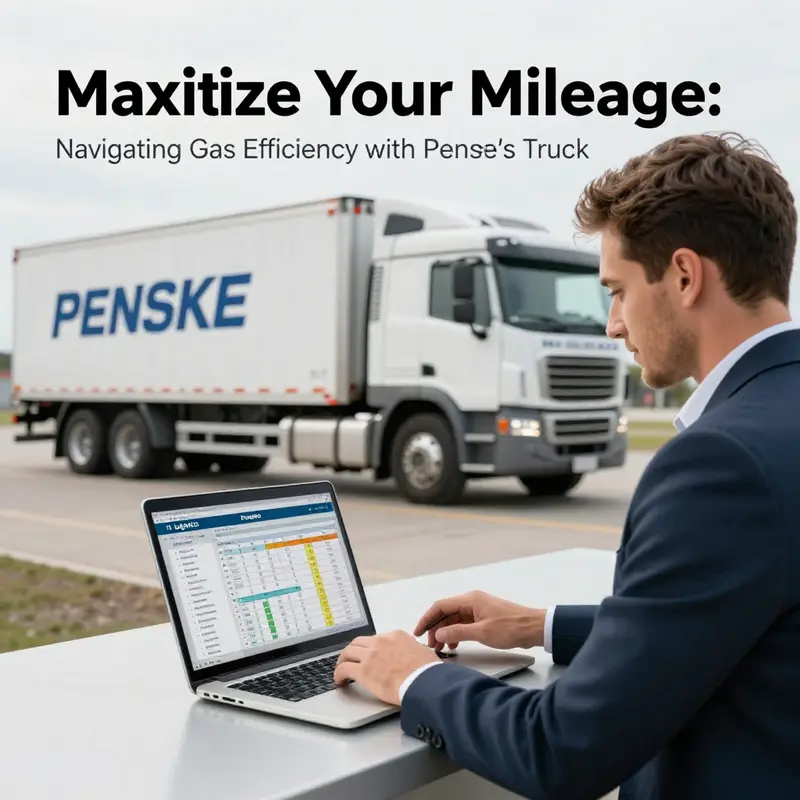 Analyzing the gas mileage of the Penske 16 foot truck under varying load conditions.