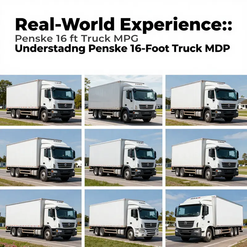 Penske 16-foot truck designed for optimal fuel efficiency on the road.