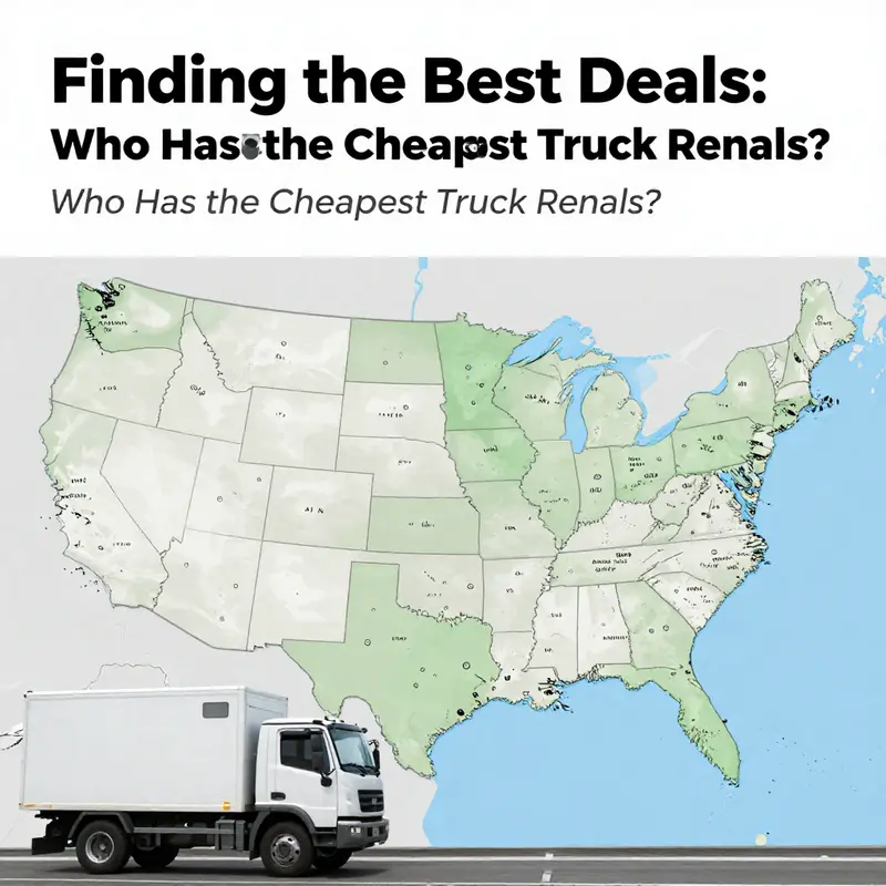 Analysis of truck rental pricing showing comparative data.