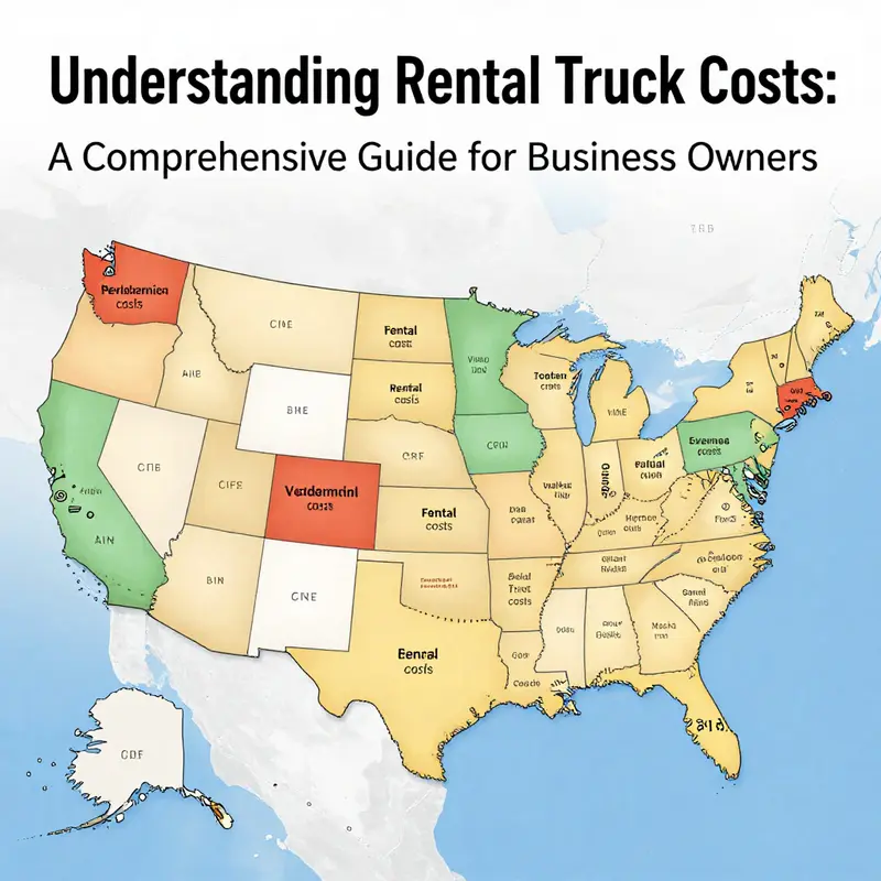A detailed breakdown of average rental truck costs, emphasizing daily and weekly pricing.