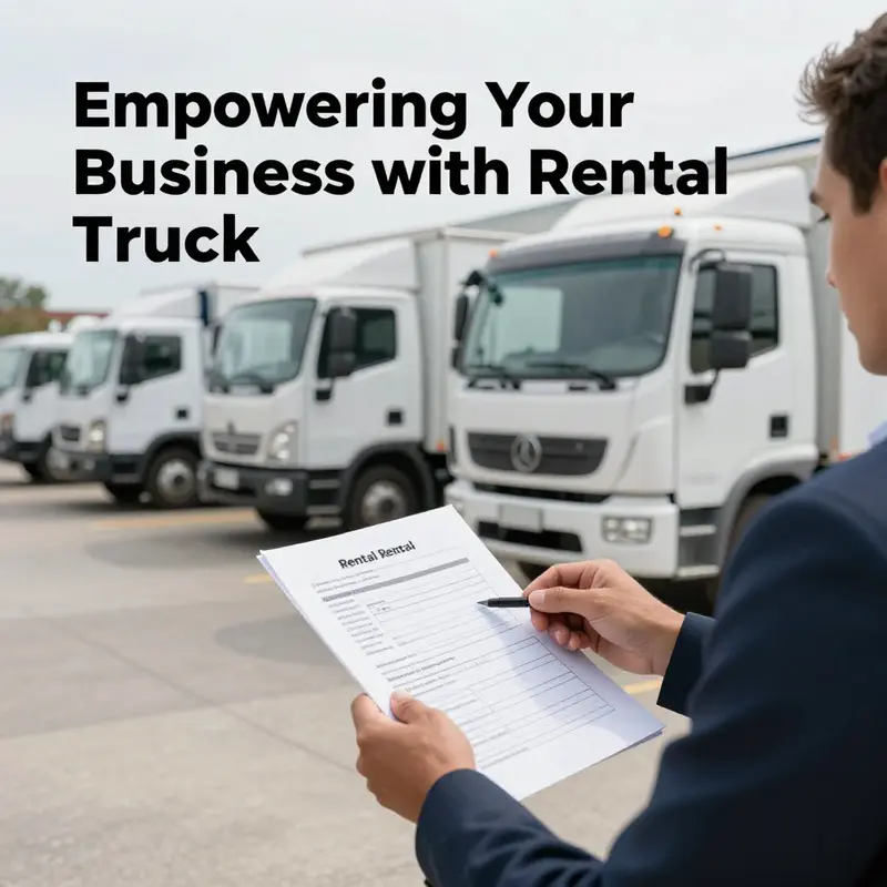 Various types of rental trucks suitable for different business needs.
