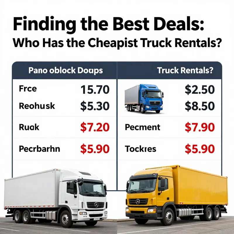 Analysis of truck rental pricing showing comparative data.