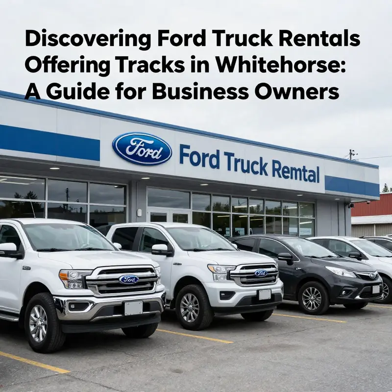 Exploring the available Ford truck rentals in the stunning landscape of Whitehorse.