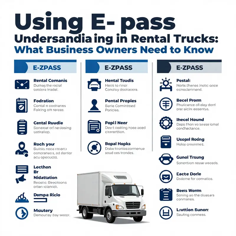 Business owners must verify E-ZPass usage policies before renting a truck.