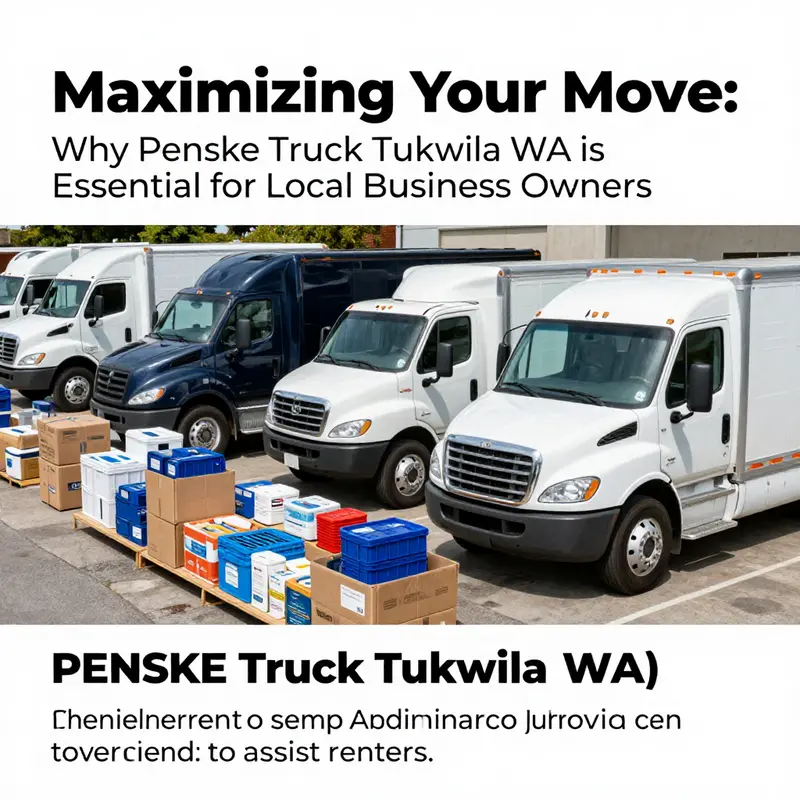 Penske Truck Rental in Tukwila provides a range of services tailored for business relocations.