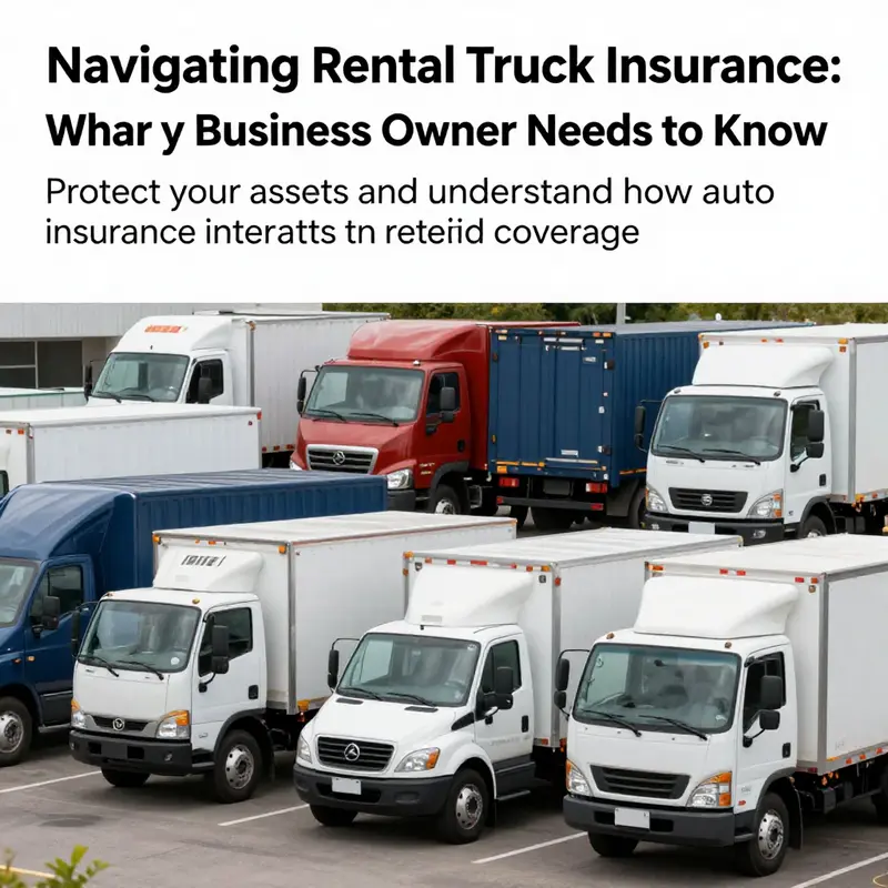 Different types of rental trucks arranged for showcasing options available for business use.