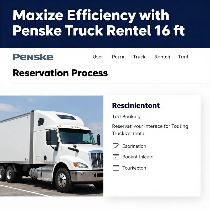 Penske Truck Rental provides a versatile 16 ft model designed for efficient business logistics.