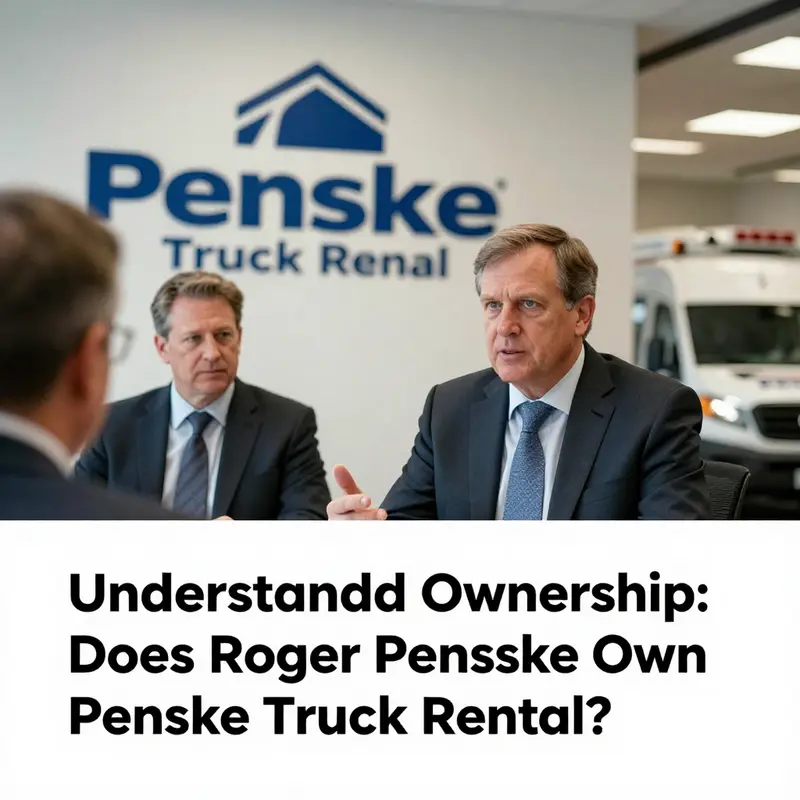 Roger Penske’s connection to Penske Truck Rental discussed in a corporate context.