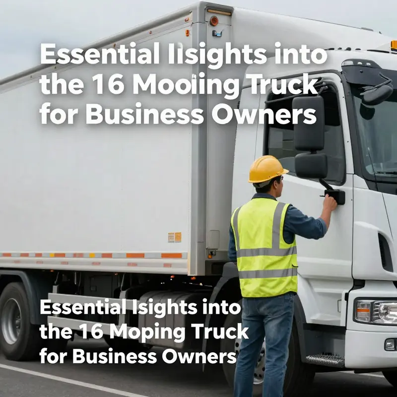 The 16 moving truck ready to assist small businesses with their logistical needs.