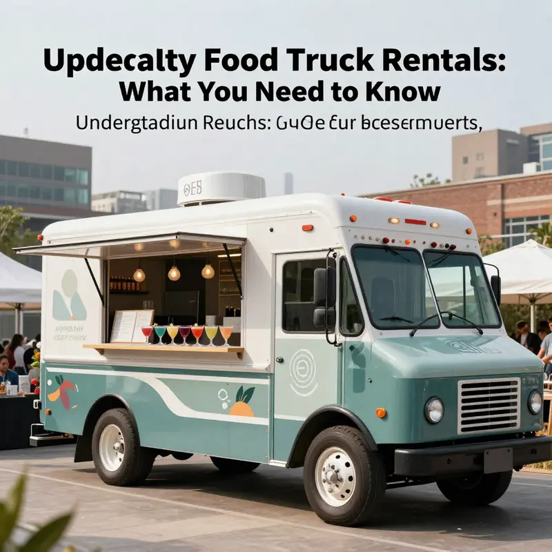 A basic utility food truck, perfect for beginners looking to enter the mobile food business at local markets.