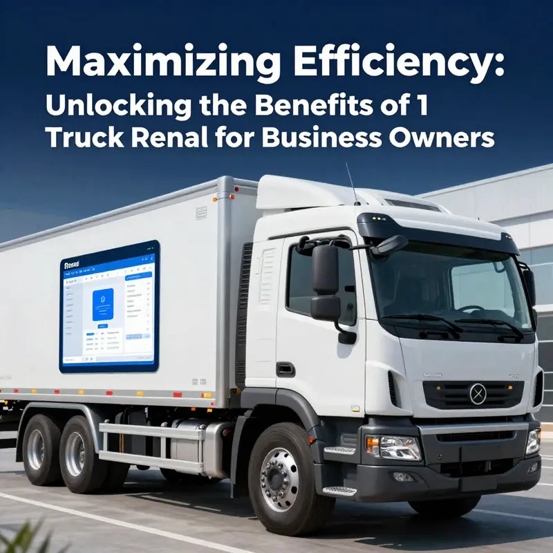 A diverse selection of trucks available for rental, showcasing options for various business logistics needs.