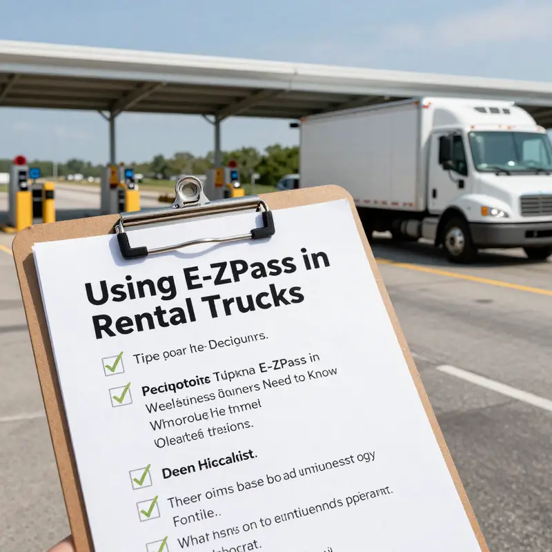 Business owners must verify E-ZPass usage policies before renting a truck.