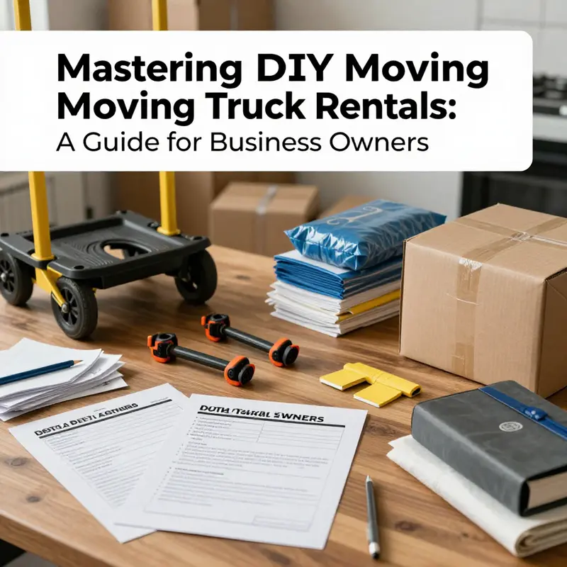 A checklist emphasizes important safety practices when renting a moving truck.