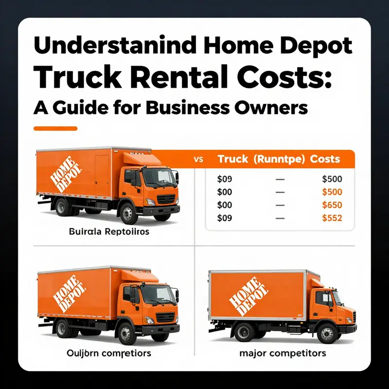 An overview of Home Depot truck rental prices and available models.