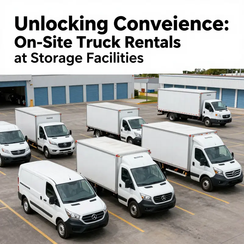 Modern storage facilities often feature dedicated parking spaces for on-site rental trucks, enhancing accessibility for customers.