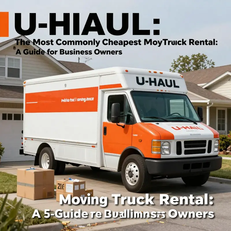 U-Haul trucks, well-known for their affordability and availability for various moving needs.