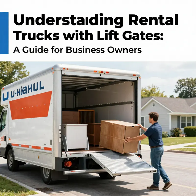 U-Haul trucks equipped with lift gates streamline the loading process for business owners.