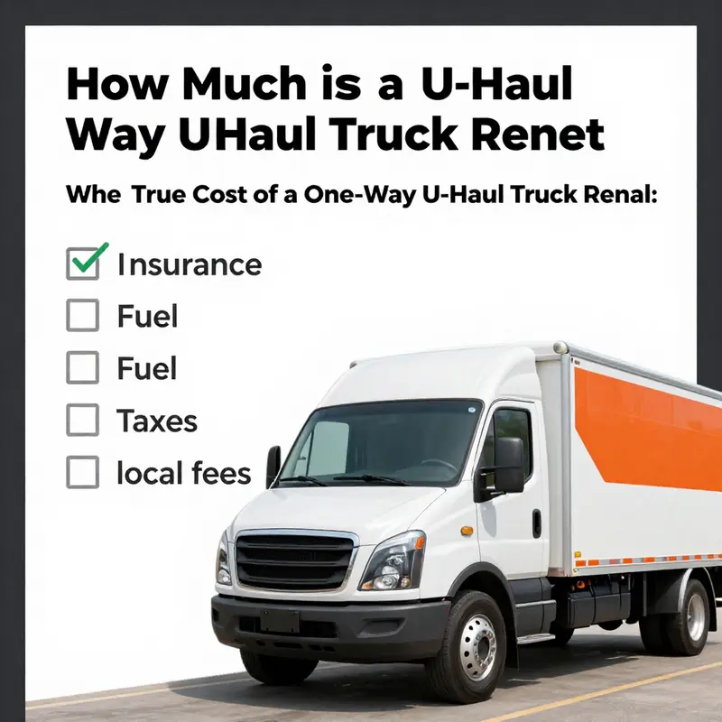 A detailed look at the pricing structure of U-Haul one-way truck rentals, highlighting base rates and mileage costs.