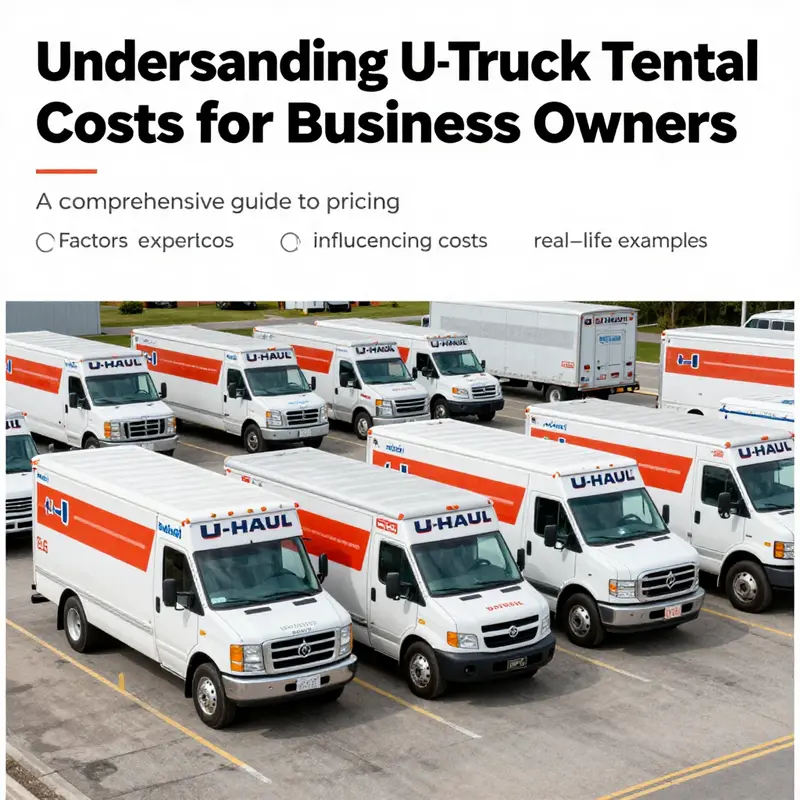 A collection of U-Haul trucks of different sizes available for rental.