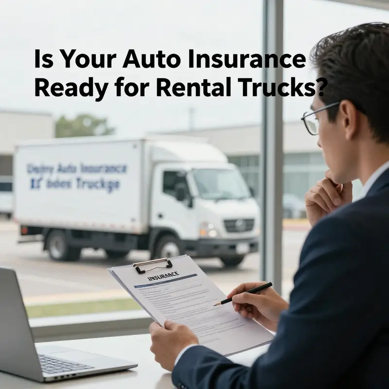 A business owner considers the implications of rental truck insurance on their policy.