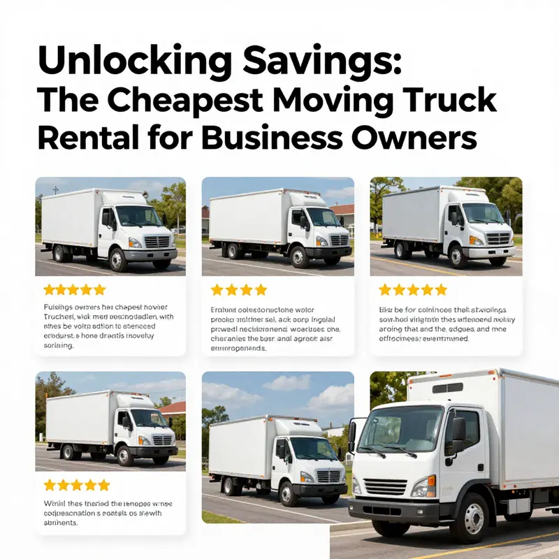 Comparative analysis of top moving truck rental companies illustrates the cost differences and options available.