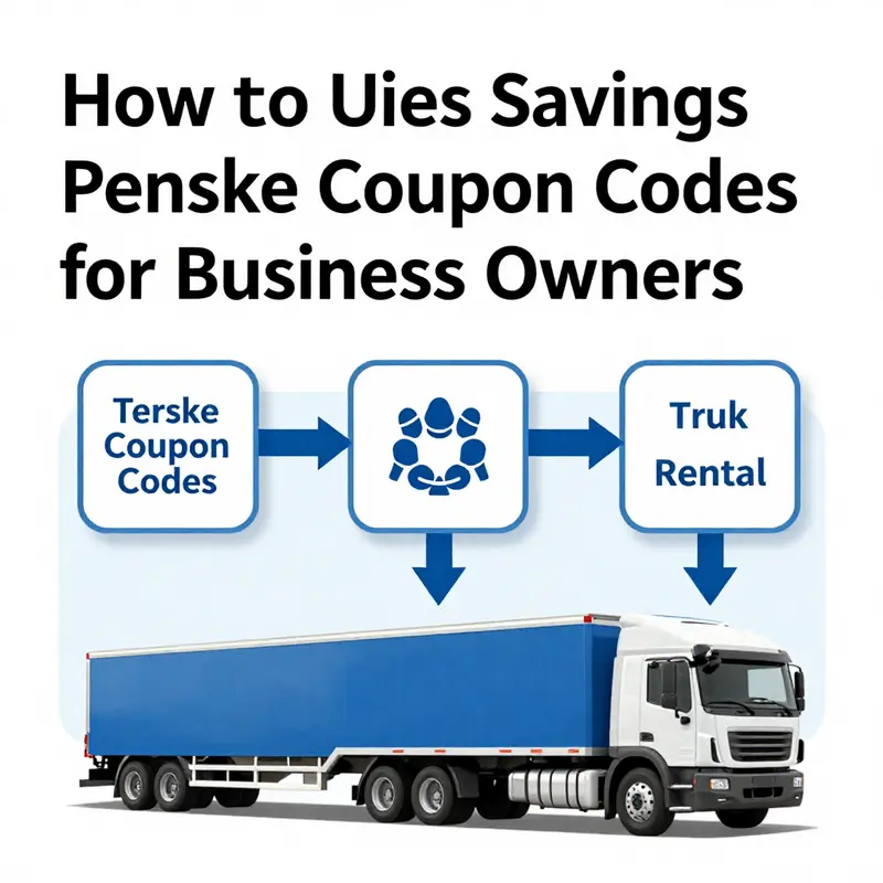 Business owner analyzing costs with Penske coupon codes for savings.