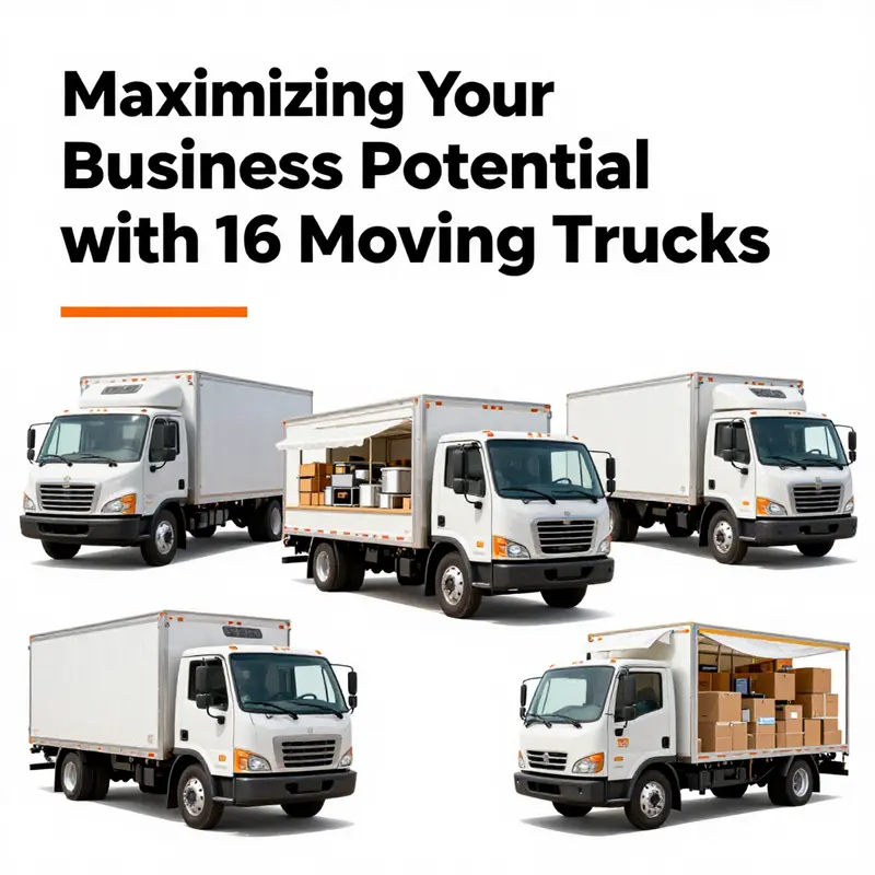 A 16-ton moving truck loaded for heavy hauling operations.