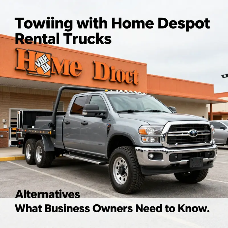 Home Depot offers various truck models, but not all are equipped for towing.