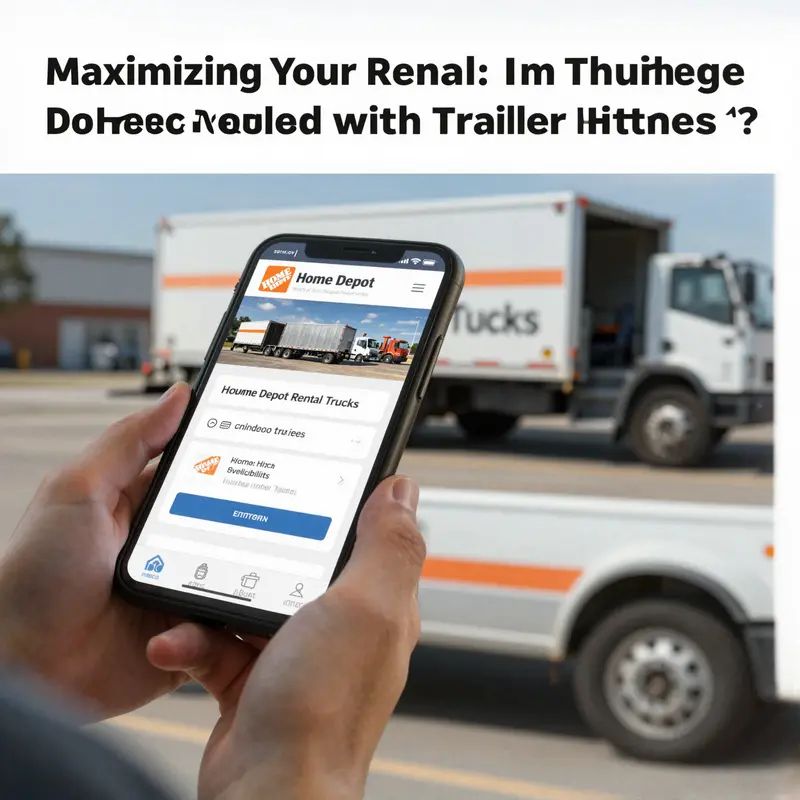 A variety of Home Depot rental trucks available for business use.