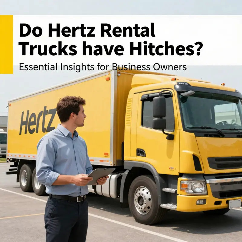 Overview of a Hertz rental truck highlighting its specifications and features.