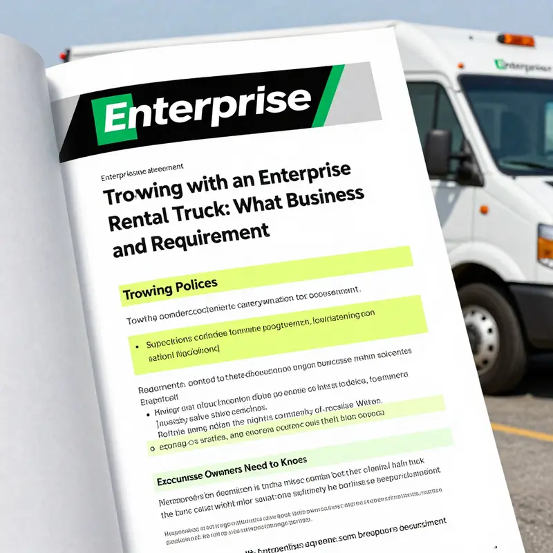 Understanding the towing capacities of different Enterprise rental trucks.