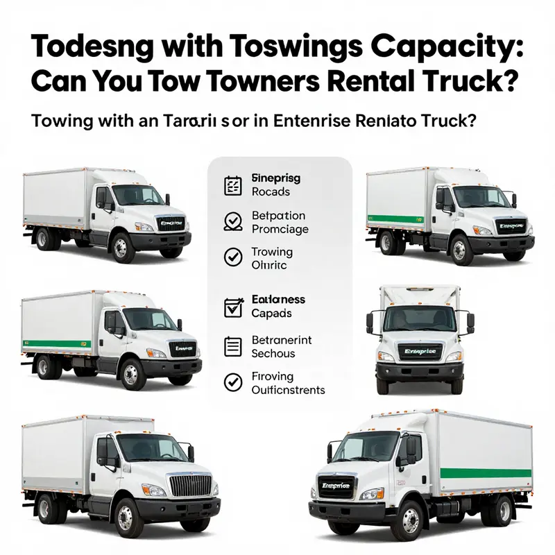 Understanding the towing capacities of different Enterprise rental trucks.