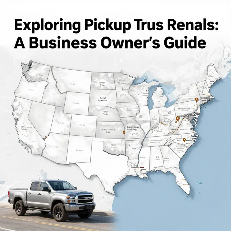 Numerous rental companies offer a range of pickup truck models to cater to various business needs.