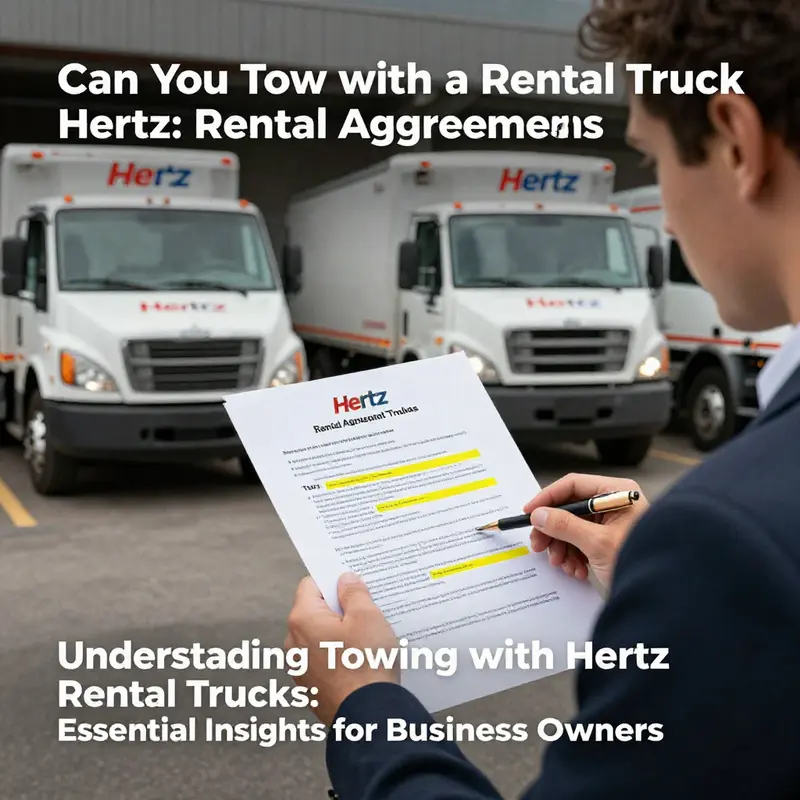 An overview of Hertz trucks showcasing different towing capacities relevant for business owners.