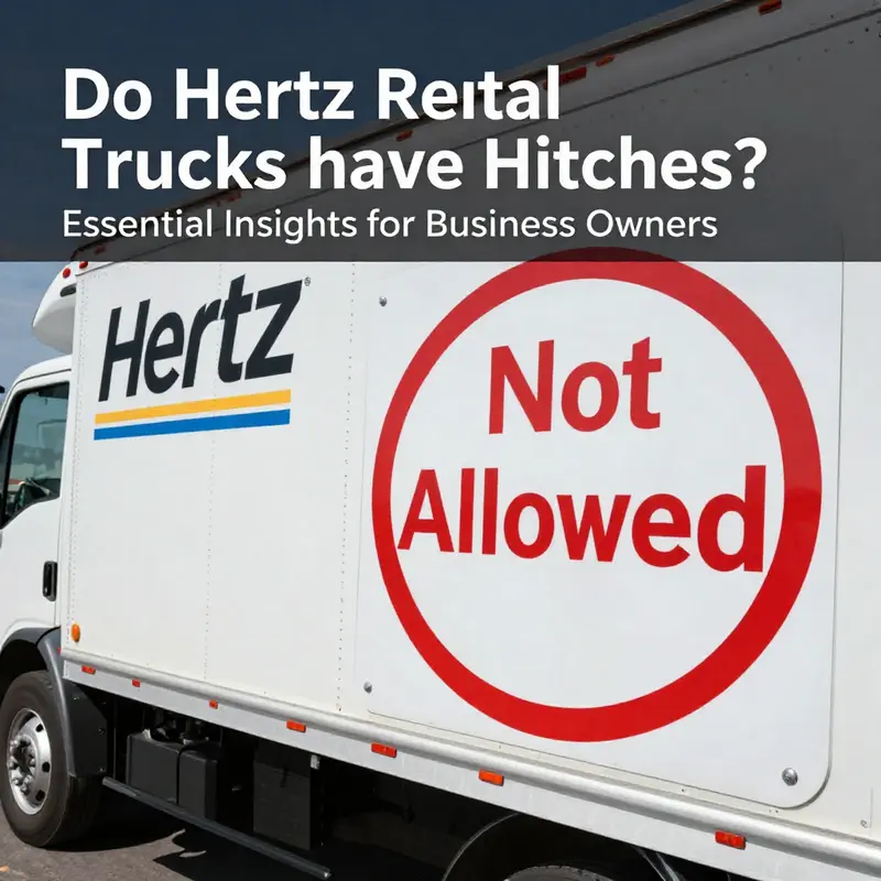Overview of a Hertz rental truck highlighting its specifications and features.