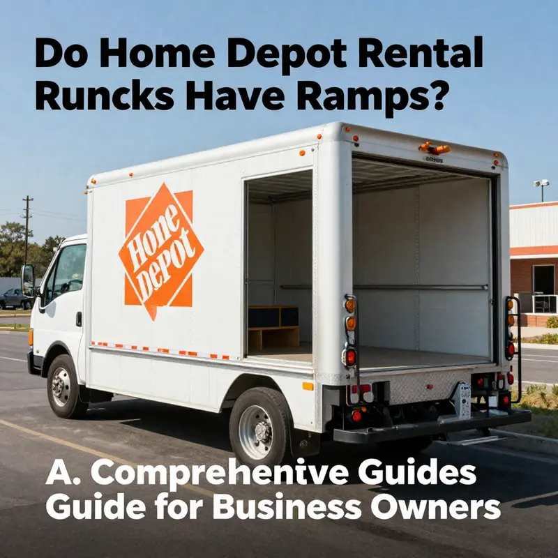 Exploring the design and structure of Home Depot rental trucks, focusing on the absence of built-in ramps.