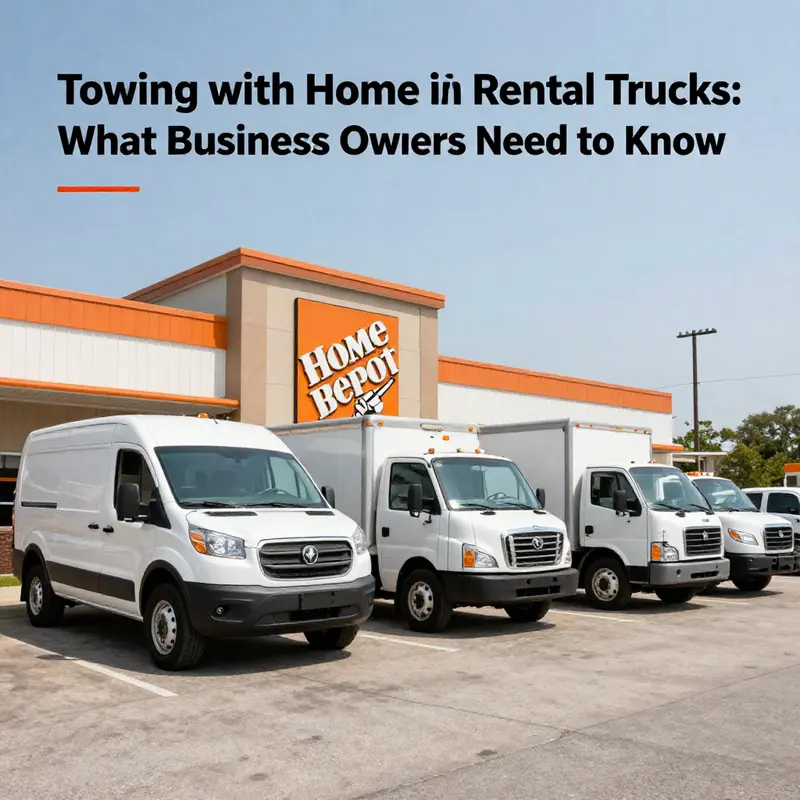 Home Depot offers various truck models, but not all are equipped for towing.