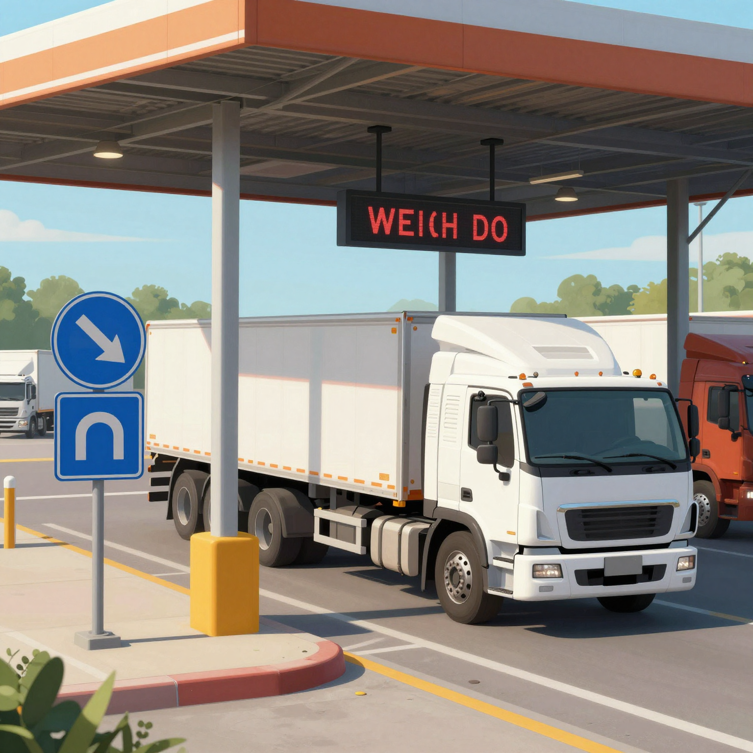 Weigh Station Illustration