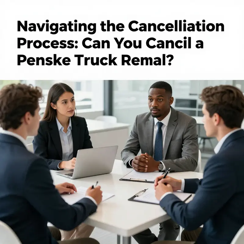 Penske’s cancellation policy explained through an infographic.