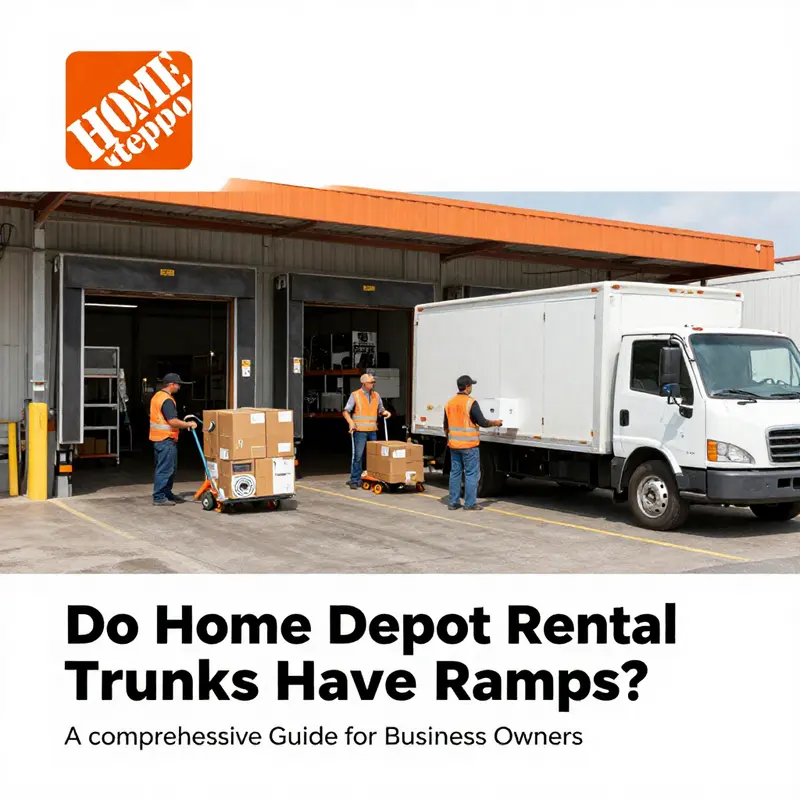 Exploring the design and structure of Home Depot rental trucks, focusing on the absence of built-in ramps.