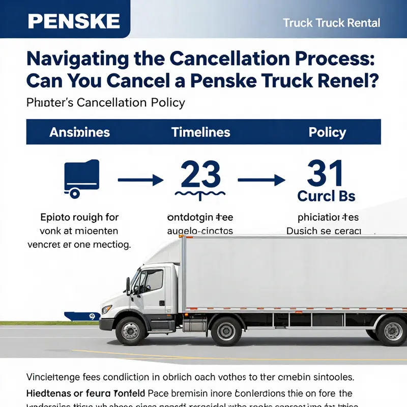 Penske’s cancellation policy explained through an infographic.