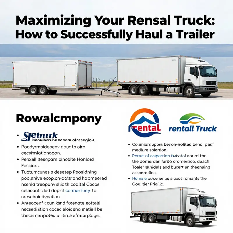 Understanding the compatibility of rental trucks with different trailer types is crucial for safe hauling.