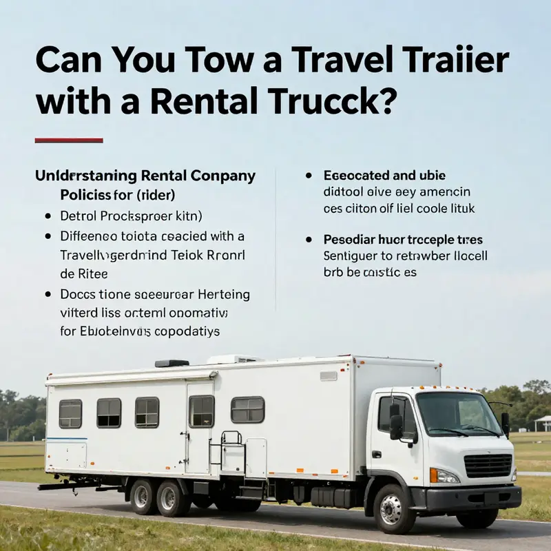 Assessing the towing capacity of a rental truck for travel trailers.