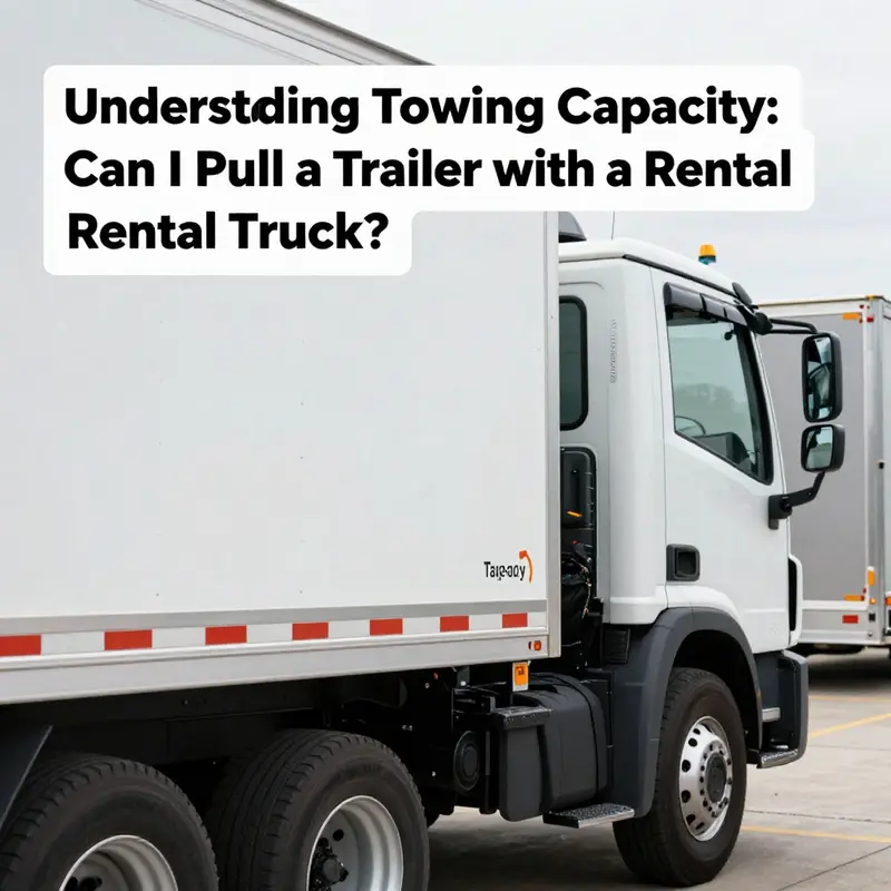 The towing capacity of a rental truck is essential for safe trailer hauling.