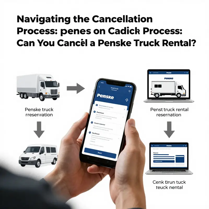 Penske’s cancellation policy explained through an infographic.