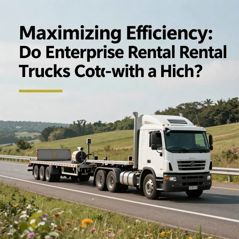 A Ford F-150 XL from Enterprise Rent-A-Car demonstrating the hitch availability for business needs.