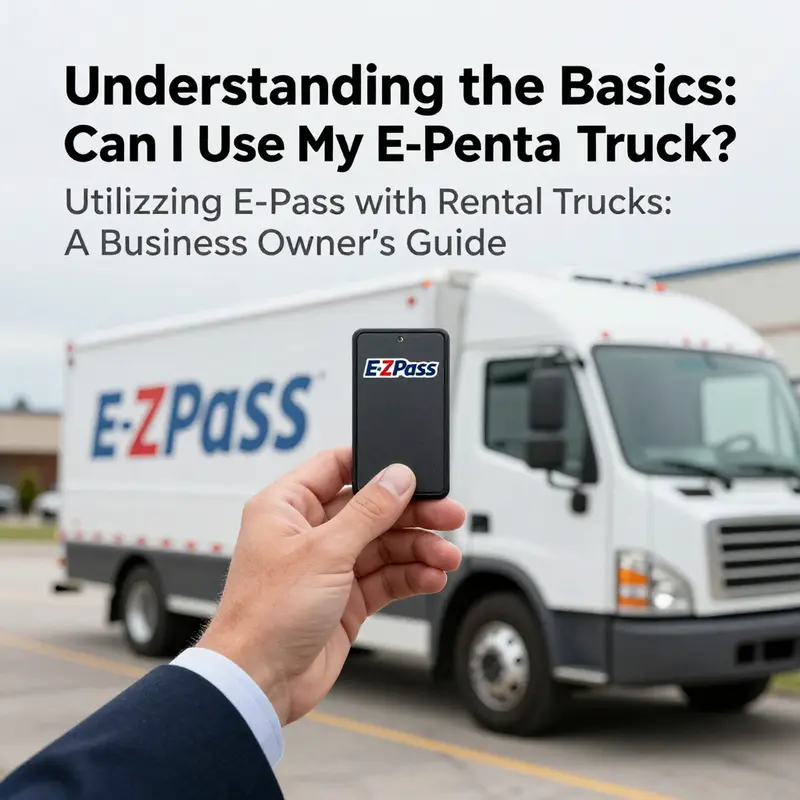 Understanding how E-ZPass works with rental trucks for efficient toll payment.