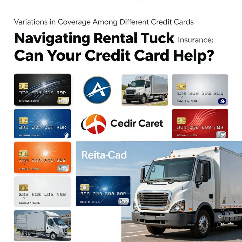 A business owner assessing credit card coverage options for rental trucks.