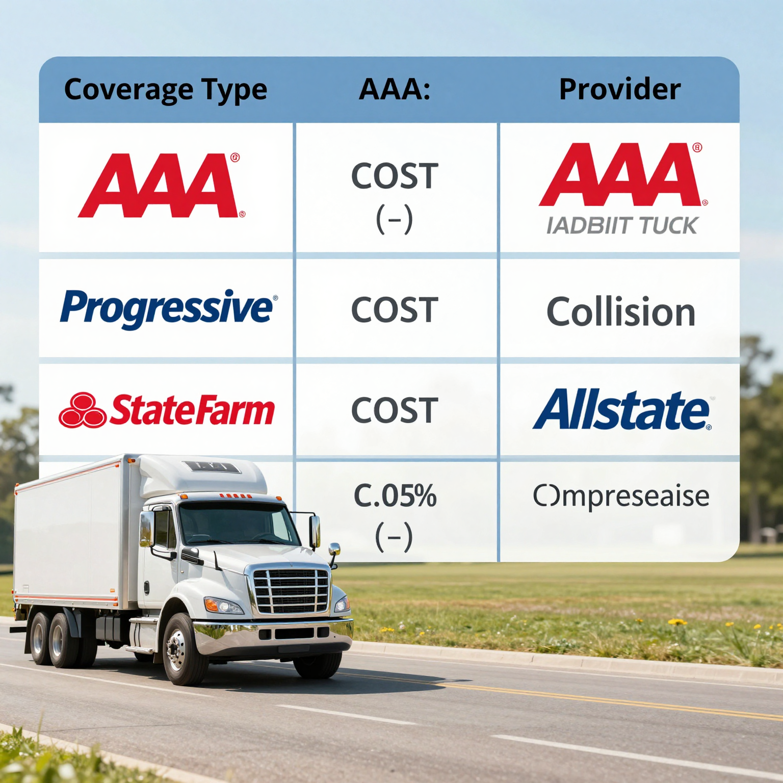 Comparison of Rental Truck Insurance