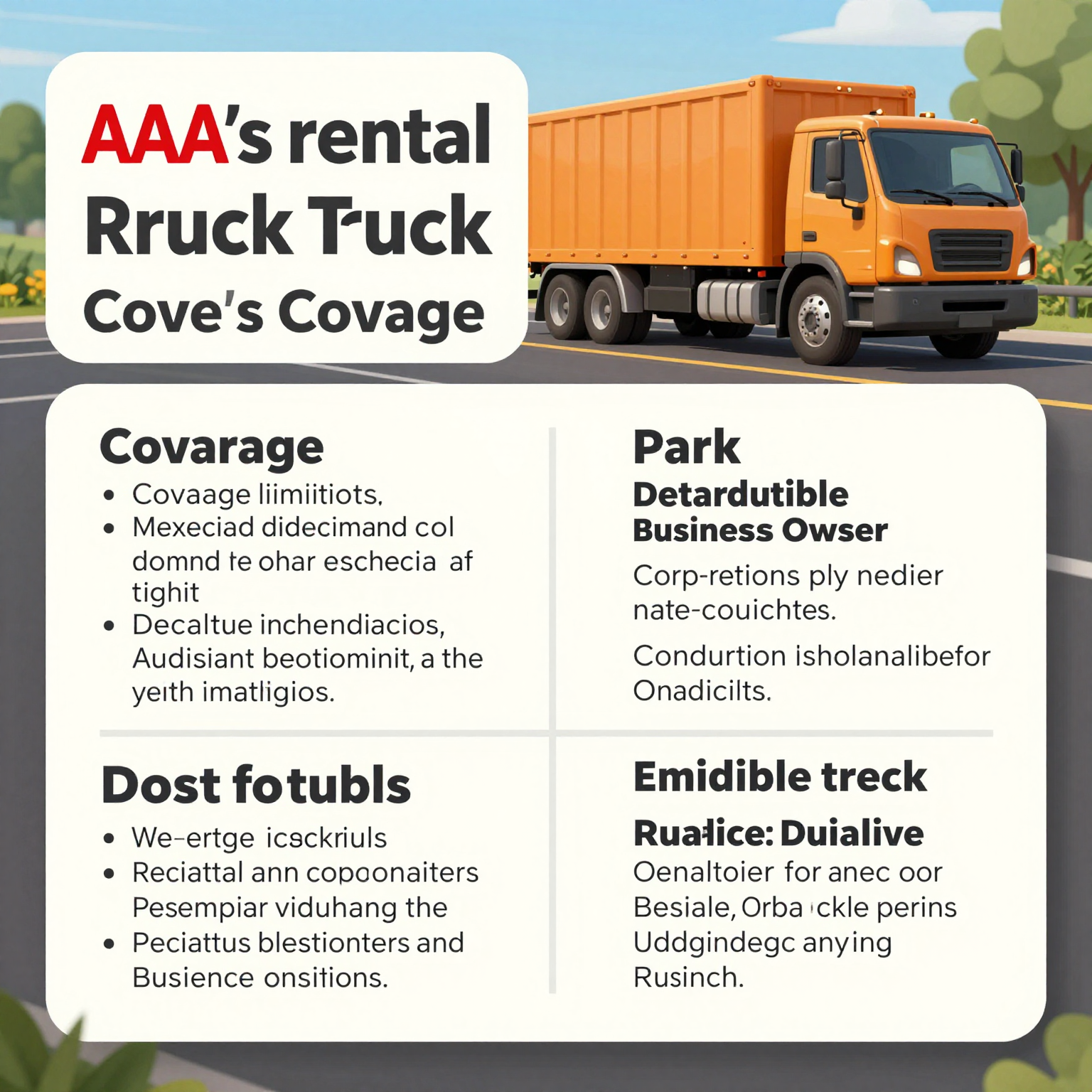 AAA's Rental Truck Coverage Infographic